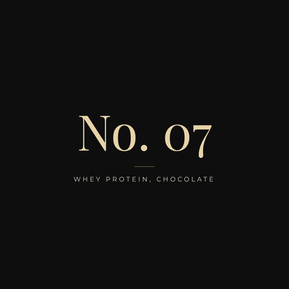 No. 07 Whey Protein, Chocolate placeholder (Productifi product photo to come)