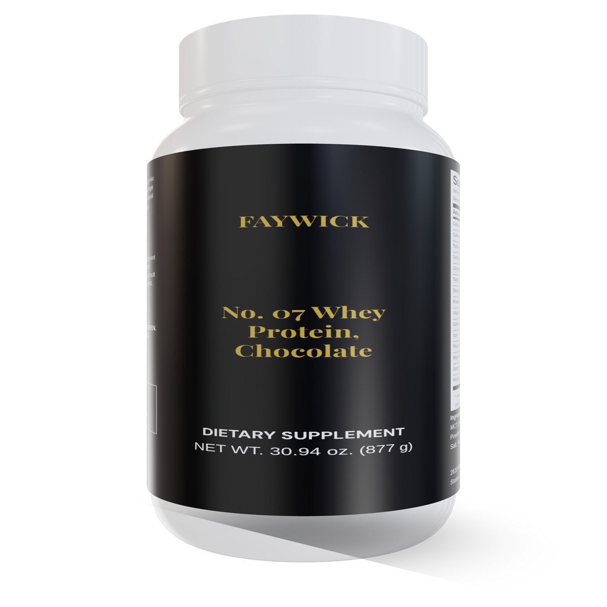 Faywick No. 07 Whey Protein, Chocolate bottle