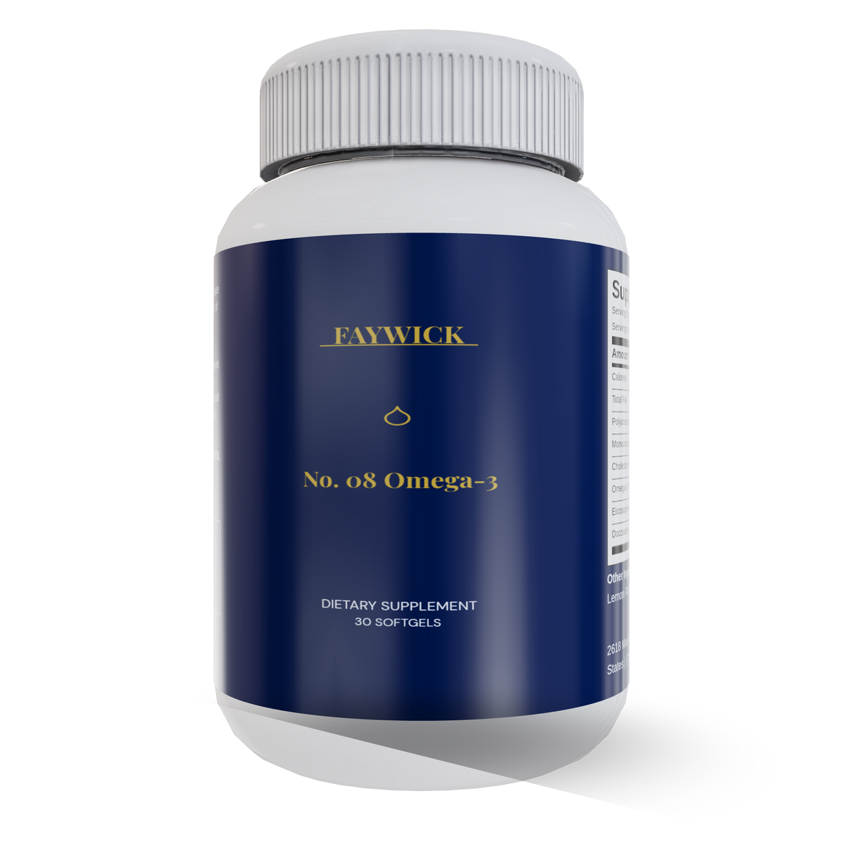 Faywick No. 08 Omega-3 bottle